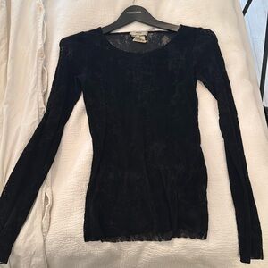 Fuzzi Vintage long sleeve with velvet appliqué
